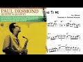 Everything Happens To Me - Paul Desmond Transcription