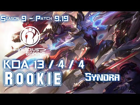 IG Rookie SYNDRA vs AKALI Mid - Patch 9.19 EUW Ranked
