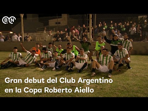 Gran debut del Club Argentino en la Copa Aiello
