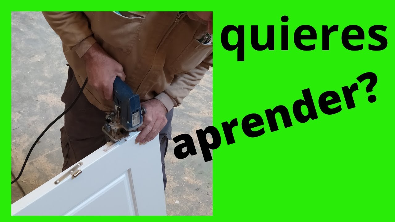 como poner pernios 🚪🚪🚪 mecanizar puerta