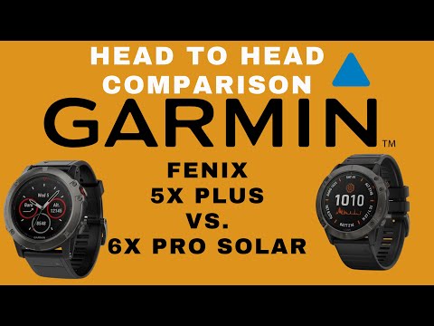 Garmin Fenix 5X+ vs 6X Pro Solar