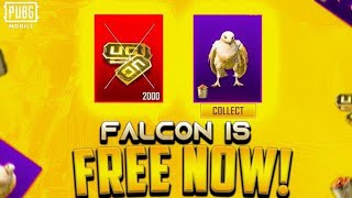 Free Falcon | Get Free Falcon Companion In Pubg Mobile | 1.9 Version | Free 200 Falcon Food | Pubgm