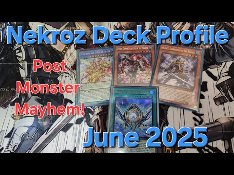 Nekroz Deck Profile June 2025 post Monster Mayhem! NEW SUPPORT! #nekroz #yugioh #deckprofile