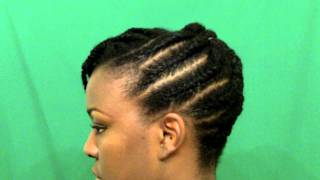 Natural Hair Tutorial: Yet Another Flat Twist Updo