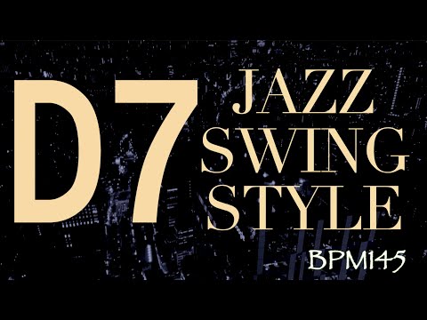D Mixolydian (D7) Jazz Backing Track - Swing Style