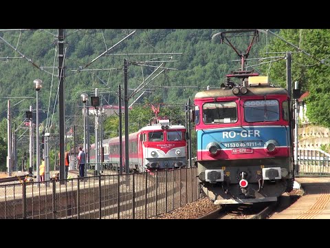 IR 1586 Constanța-Brașov crossing at Sinaia with EA 711 GFR-23.07.2021