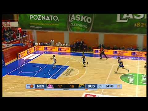 Kostja Mushidi throws down a fancy dunk (Mega Bemax - Budućnost VOLI, 13.1.2018)