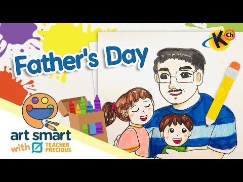 Father's Day Artwork Art Smart with Teacher Precious