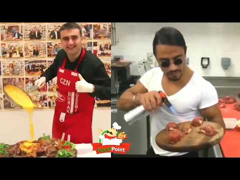 NUSRET VS CZNBURAK IKI KING | #FOOD #NUSRET