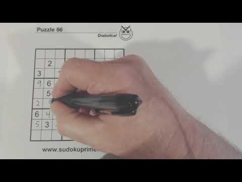 Sudoku Primer 119 - answer sheet to video 118