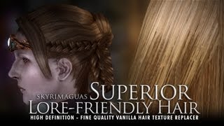 TES V - Skyrim: Superior Lore-Friendly Hair - HD textures