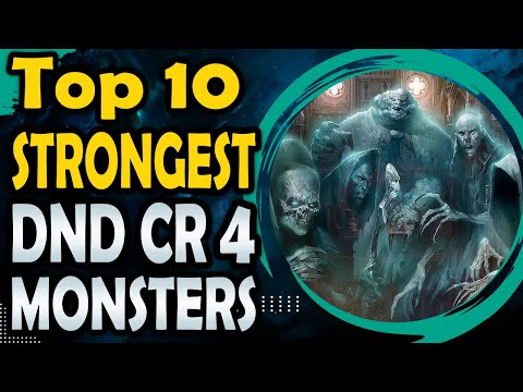 Top Ten Strongest CR4 Monsters in DnD 5e (from Core and Supplemental Books)