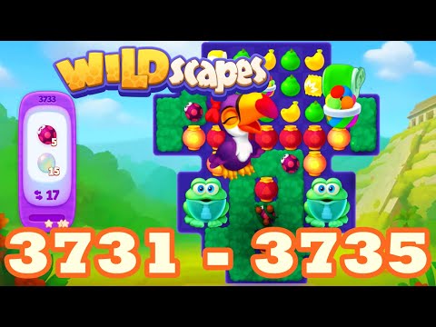 Wildscapes Level 3731 - 3735 HD Walkthrough 3 match puzzle | android | 3732 | 3733 | 3734 | IOS