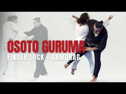 Osoto Guruma into Irimi Nage | Finger Lock + Arm Drag