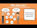 Learn German with Animation - Wo bist du? Lokale Präpositionen - local prepositions