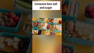 Consume less salt and sugar #healthcare #healthconscious #healthytips