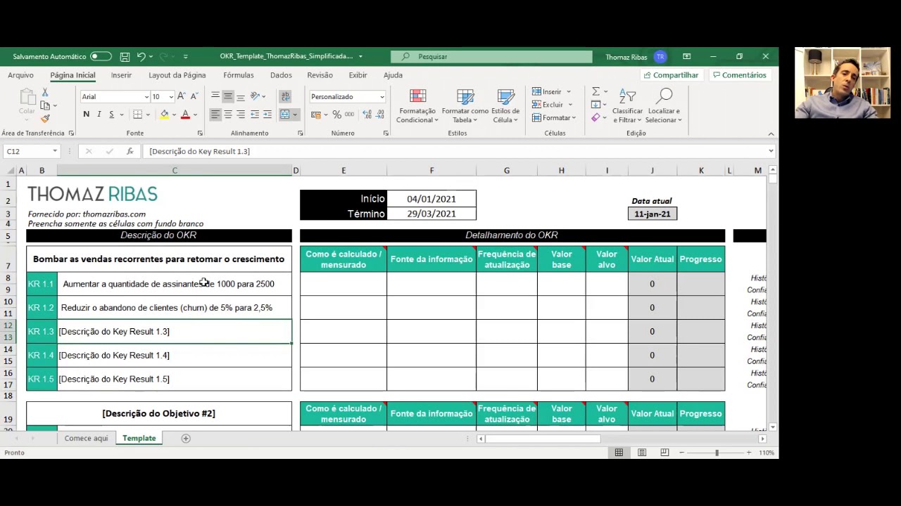 Planilha de OKR: Como organizar e acompanhar os OKRs de forma eficaz