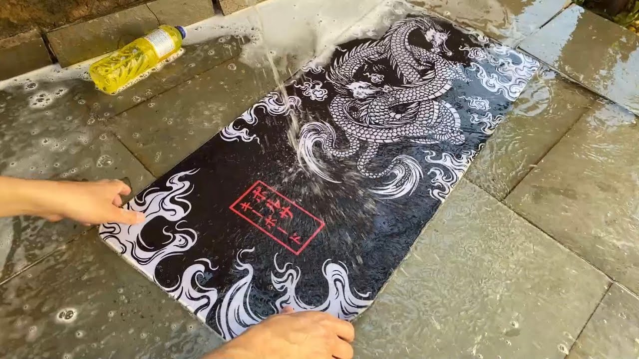 Lavando o Mousepad Genérico do AliExpress - Ficou novinho