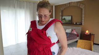 Wie trage ich mein Baby im Tragerucksack der Marke Goldkäfer