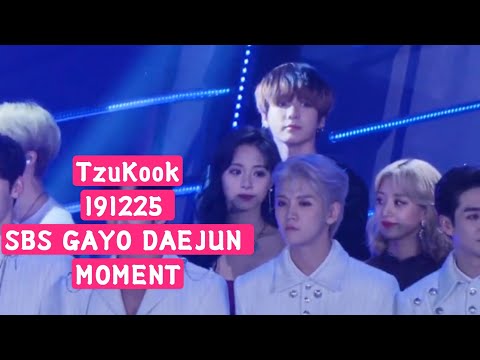 Jungkook ll Tzuyu - 191225 SBS GAYO DAEJUN Moment 🎄