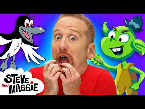 Magic Camping Adventure with Steve and Maggie  ✨🌙 🎶 | Animals and Monsters for Kids  👀🌲
