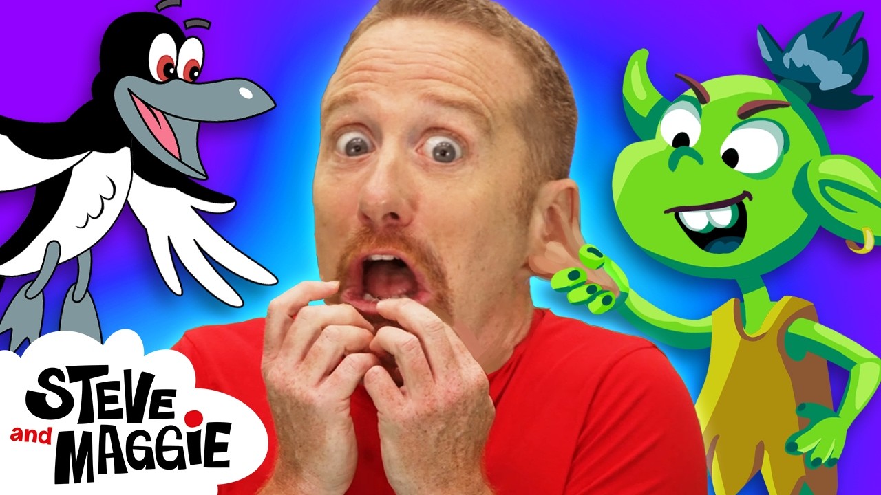 Magic Camping Adventure with Steve and Maggie  ✨🌙 🎶 | Animals and Monsters for Kids  👀🌲