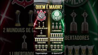QUEM É MAIOR? CORINTHIANS ⚫️ X PALMEIRAS 🟢 #shorts #shortsfeed #viralshorts #viral #feedshorts