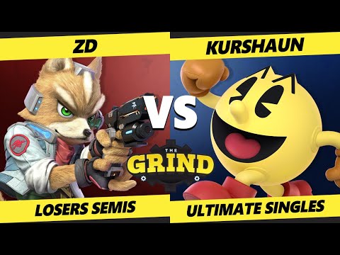 The Grind 175 Losers Semis - Kurshaun (Pac-Man) Vs. ZD (Fox) Smash Ultimate - SSBU