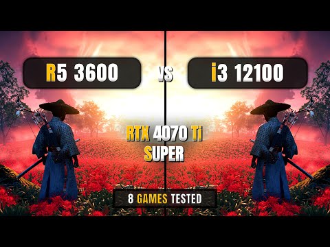 AMD Ryzen 5 3600 vs Intel Core i3 12100 - 4070 Ti Super - 8 Games Tested