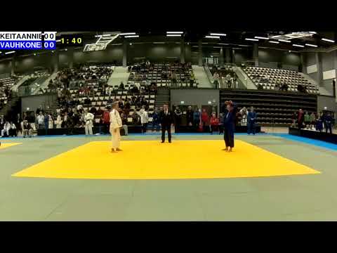 Finnish Judo Open 2018: W21-63: KEITAANNIEMI - VAUHKONEN