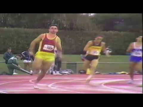 Anthony Green wins 1988 New Zealand National Championships Junior Mens 400m