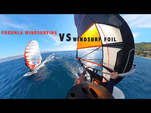 WINDSURF FOIL VS FORMULA WINDSURFING!