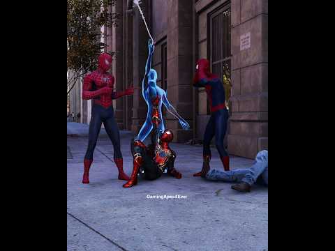 What Will Happen When Miles Morales Meets the Spider-Man Trio? 💯😁 PS5 #spiderman