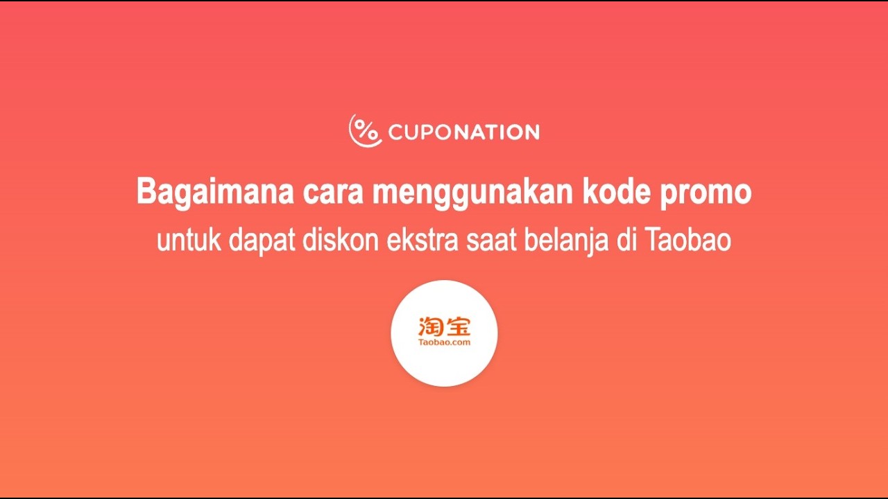 Langkah-langkah mengaktifkan Taobao promo code