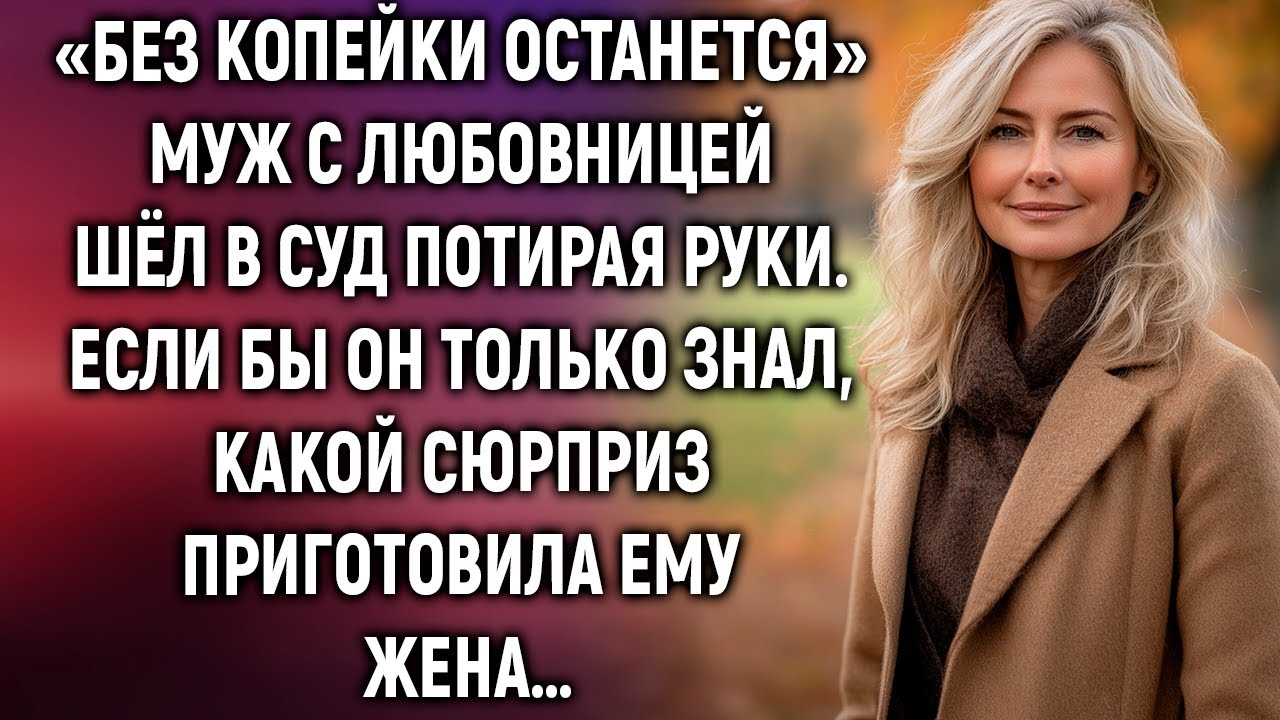 «Без копейки останется» муж с любовницей шёл в суд. Если бы он только знал…