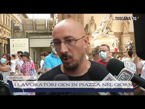 2021-08-11 FIRENZE - I LAVORATORI GKN IN PIAZZA NEL GIORNO DELLA LIBERAZIONE