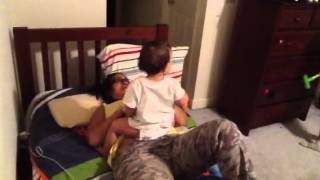 Baby brother smacks grandmother grandmother gets payback