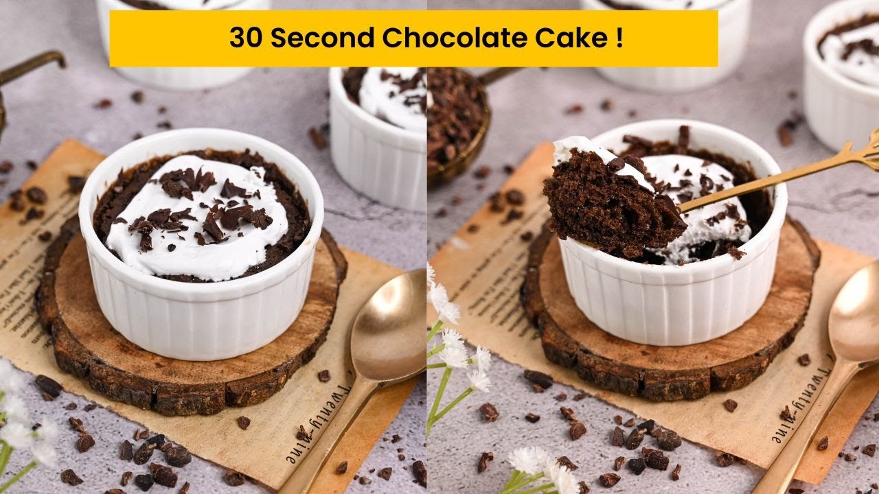 Chocolate Cake in 30 SECONDS ?! The Quickest Dessert you can Bake