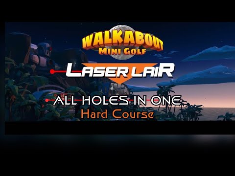 ALL HOLES IN ONE Laser Lair Mighty Coconut Walkabout mini golf