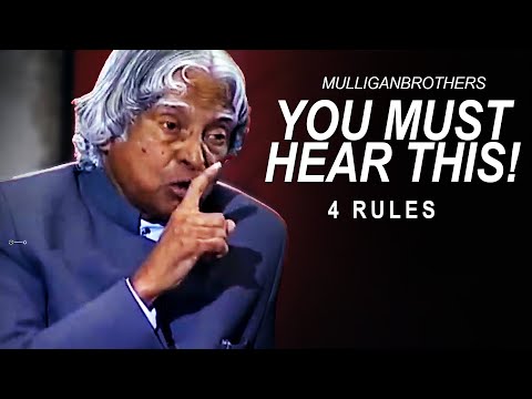 最も感動的なスピーチ。成功への4つの真のルール｜A.P. J. アブドゥル・カラム (The Most Inspiring Speech: 4 True Rules To Success | A. P. J. Abdul Kalam)