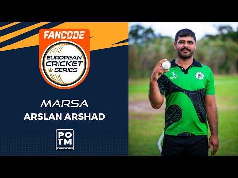 POTM: A.Arshad - 2nd Semi-Final - MAR vs MSW | Highlights | FanCode ECS Malta, 2022 Day 12|ECS22.672