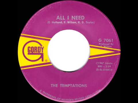 1967 HITS ARCHIVE: All I Need - Temptations (mono)