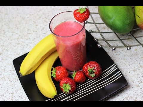 STRAWBERRY AND BANANA SMOOTHIE | Nigerian Food Channel