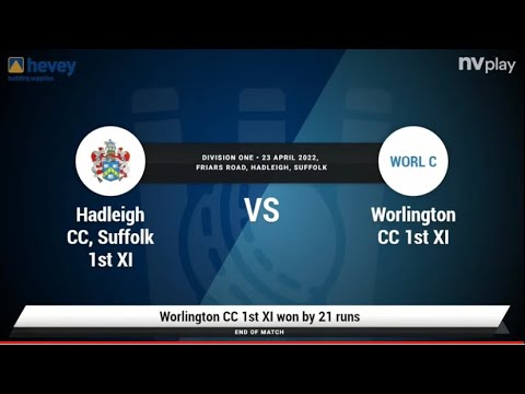 Hadleigh CC - Highlights - versus Worlington 1st XI 23/04/22