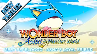 Watch Pepelogoo and Asha in action - Wonder Boy: Asha in Monster World