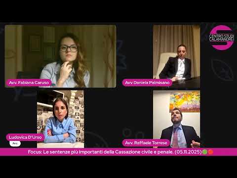 Focus:  Le sentenze più importanti della Cassazione civile e Penale (05.11.2025) 🟢🔴