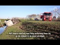 Rit met vrachtwagen eindigt in sloot langs A2