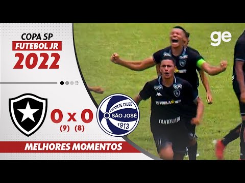 Gols e lances de Botafogo x São José-RS