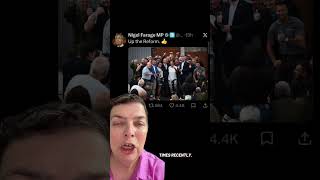 Farage goes the full Trump #politics #politicalsatire #nigelfarage #donaldtrump