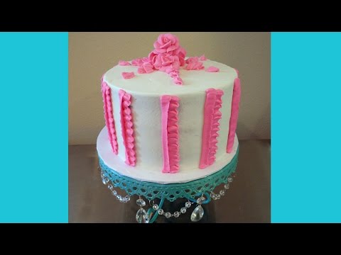 Easy to Make Rose and Ruffle Birthday Cake with Jill